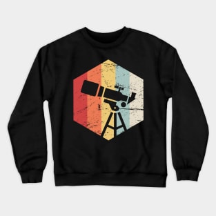 Retro 70s Space Telescope Icon Crewneck Sweatshirt